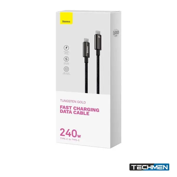 BASEUS 240W Tungsten Gold Type-C to Type-C Fast Cable 1m (P10319102111-00)