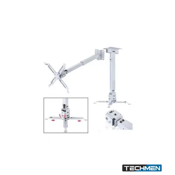 Projector Ceiling Mount Kit Heavy Gauge Square Type Stand 3.3 Feet (1m) (PCM-3.3FT)