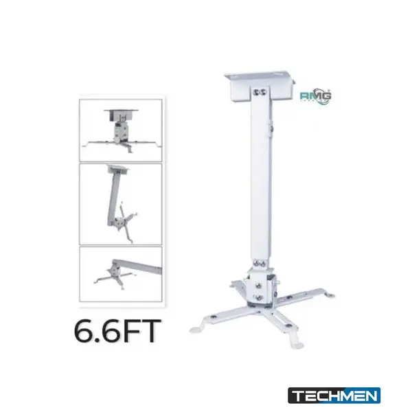 Projector Ceiling Mount Kit Heavy Gauge Square Type Stand 6.6 Feet (2m) (PCM-6.6FT)
