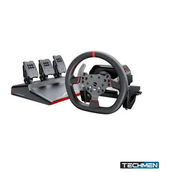 PXN  (V10 PRO) Direct Drive PC Racing Wheel, High-Performance Steering Wheel with 3 Pedals, Racing Simulator for PC, No Shifter – Black