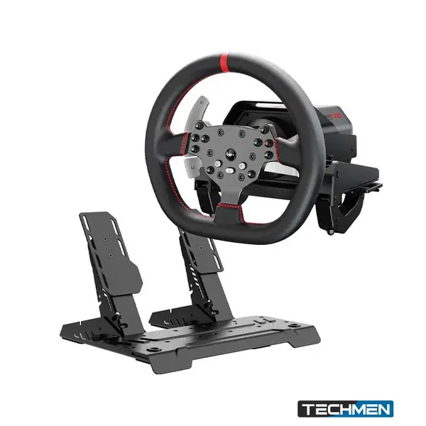 PXN  (V10 Ultra) Direct Drive PC Racing Wheel, High-Performance Steering Wheel with 2 Pedals, Racing Simulator for PC, No Shifter – Black