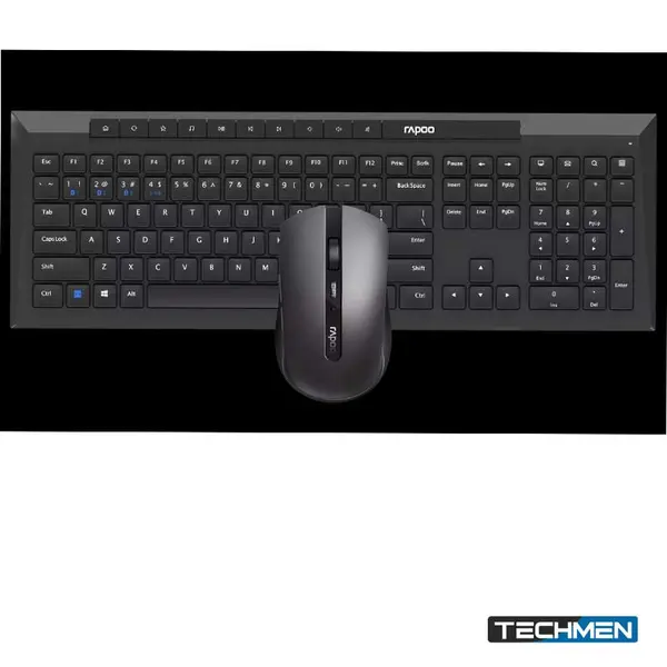 RAPOO 8210M Multi-mode Wireless Keyboard & Mouse US – Black