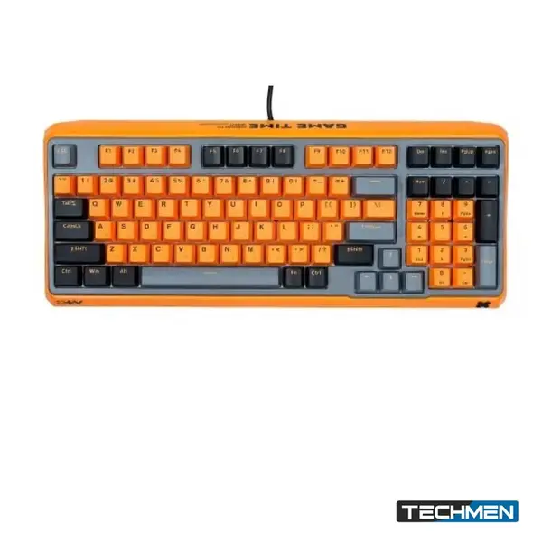 RAPOO ESK750 TM RGB Backlit Mechanical Gaming Keyboard – US Layout (Orange Grey Black)