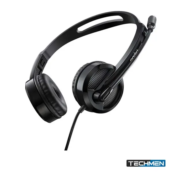 RAPOO H100 Wired Stereo Headset – Black