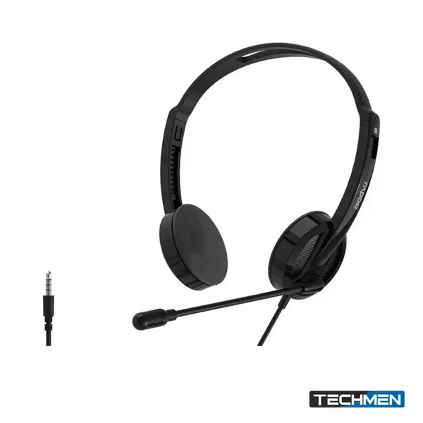 RAPOO H101 Wired Stereo Headset – Black