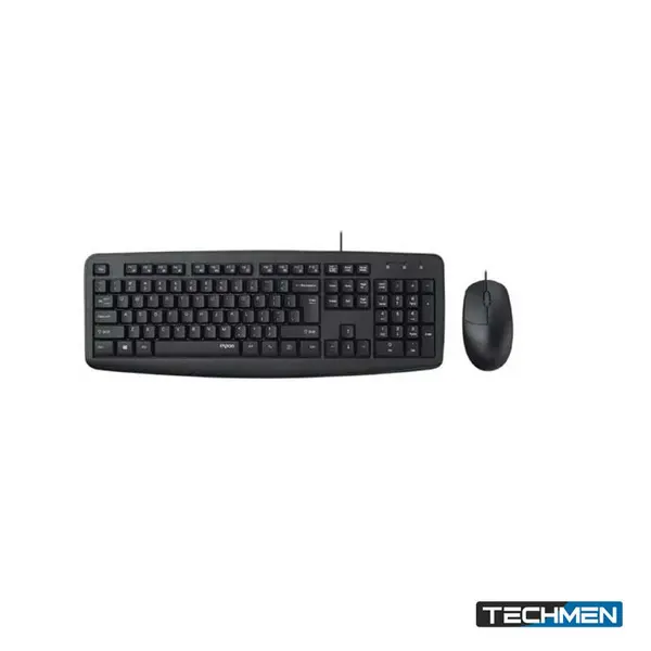 RAPOO NX1600 Wired Mouse & Keyboard Combo US – Black