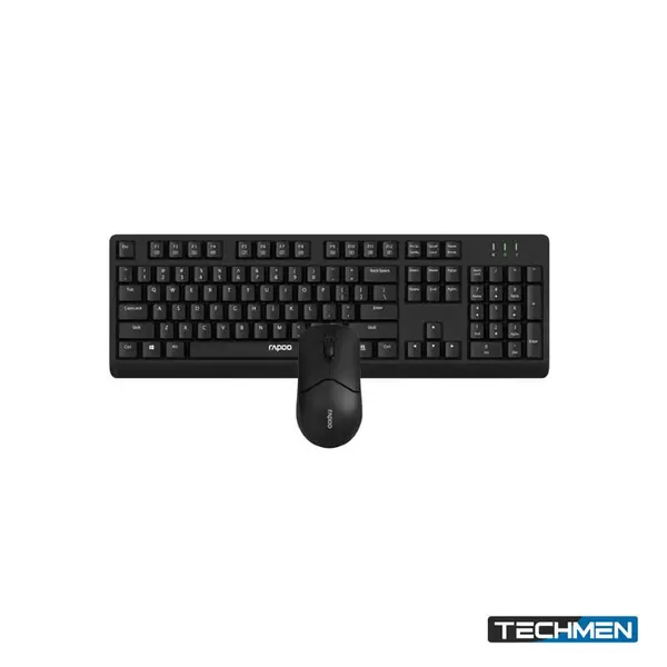 RAPOO X1500 Pro Wireless Mouse & Keyboard – US Layout (Black)