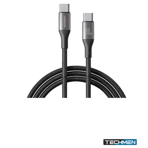 JOYROOM S-A28 1M 60W Type-C to Type-C Flash Series Fast Charging Data Cable – White