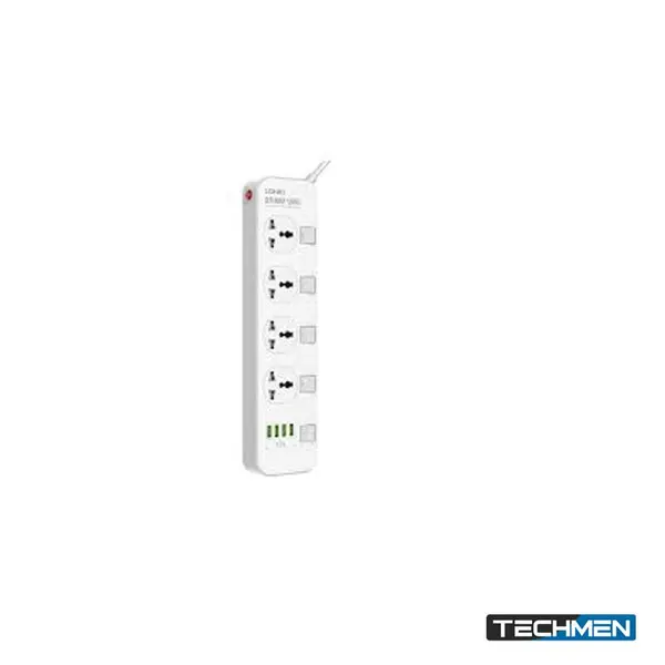 LDNIO SC4407 4-Port Power Strip Durable Multi-Socket Extension