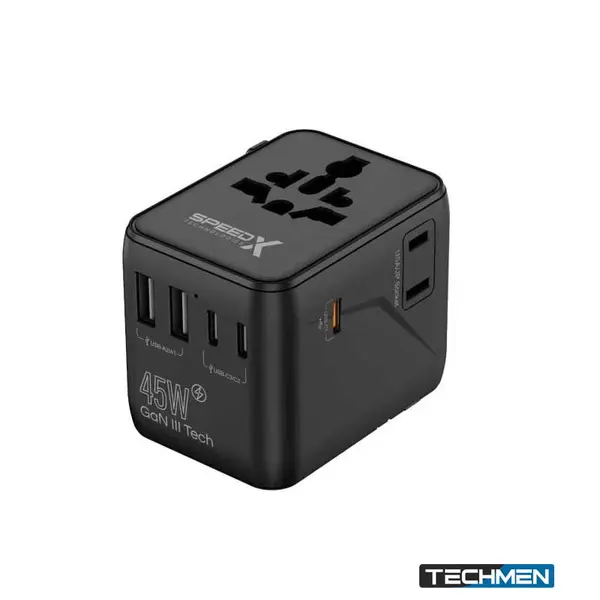 SpeedX SP-TCW03 45W GaN III Universal Travel Adapter