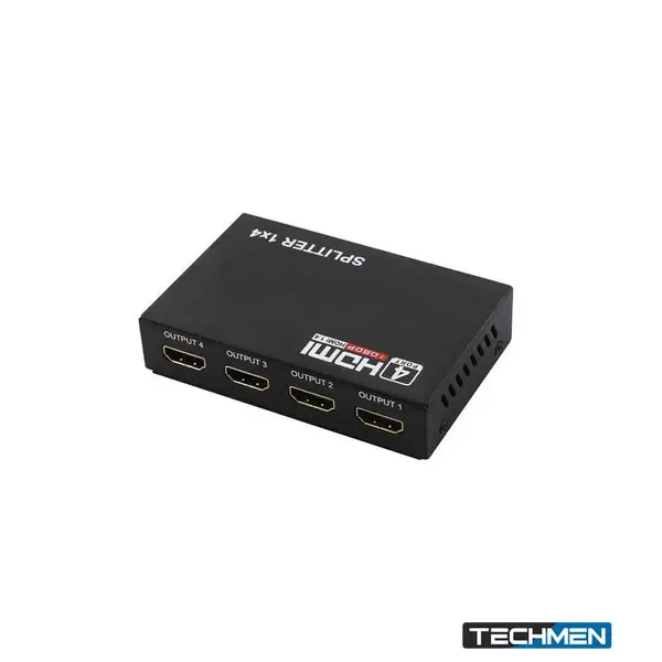 Speedx 4-Port HDMI Splitter with 2K/4K UHD Video Support (SPHS4)