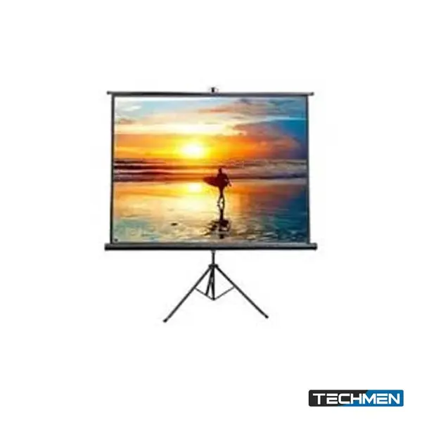 SPEED-X Projector Screen 72 Inch Tripod Portable 6x6 Feet 1:1 MW Fine Quality