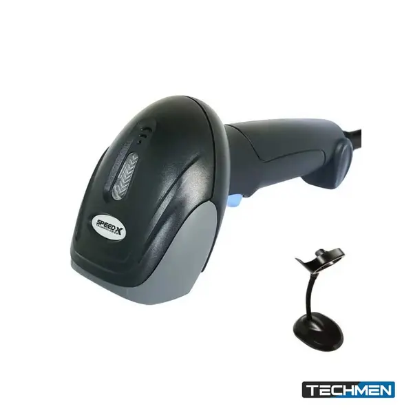 Speed-x 8600 2D Wired CMOS Handheld Barcode Scanner (With Stand)