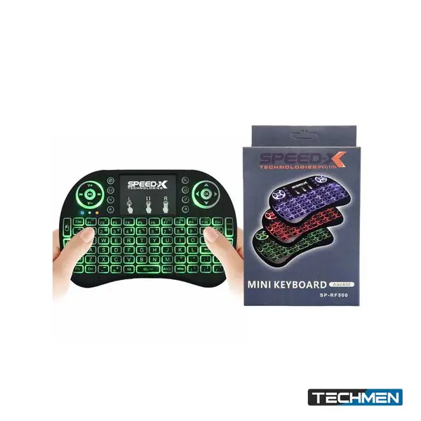 Speedx RF 500 Mini Touch Pad Wireless with Backlight Keyboard Mouse