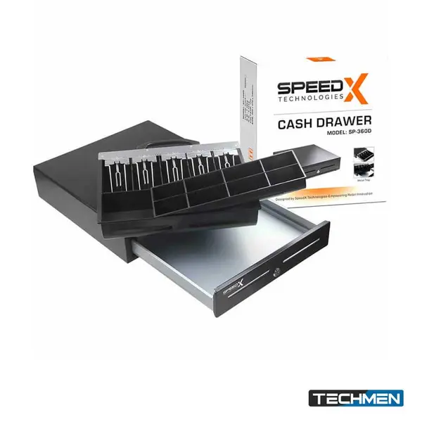 Speed-x SP-360D 5 Bill 8 Coins High Temperature Paint Cash Drawer with Metal Tray 7.6kg Heavy Duty