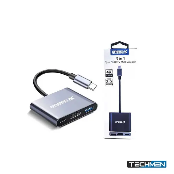 Speed-x SP-TC03A Type-C 3.1 to OTG + HDMI + USB 3.0 Adapter