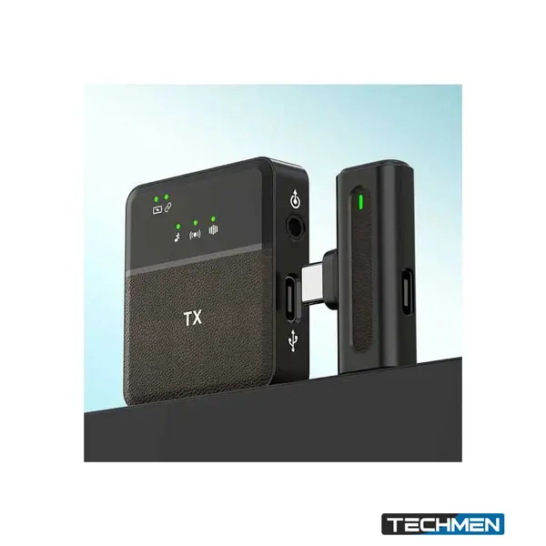 Sx8 2 In 1 Type-C/iPhone Single Professional Lavalier Wireless Microphone for Interview, Vlog & Live Streaming