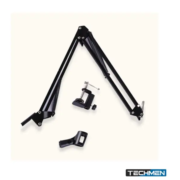 SYGA 35 Metal Cantilever Desktop Microphone Stand for Condenser & Dynamic Microphones - Black (SYGA35)
