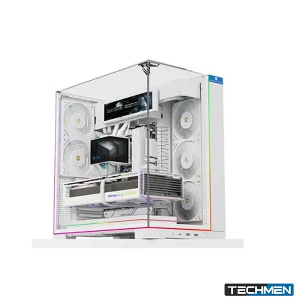 Thermal Right TR A70 ARGB PC Case - White with 5 Fans & LED Lines (TR-A70A5FW)