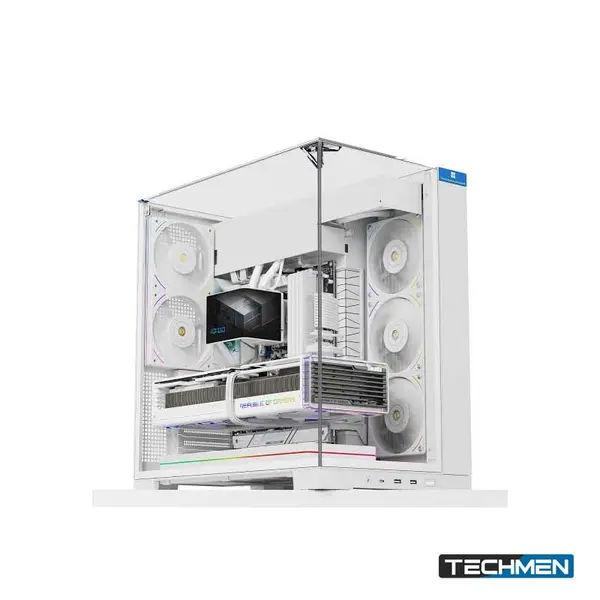 Thermalright TR A70 Vision PC Case with 9.16" LCD & LED Lines - White (TR-A70V916W)