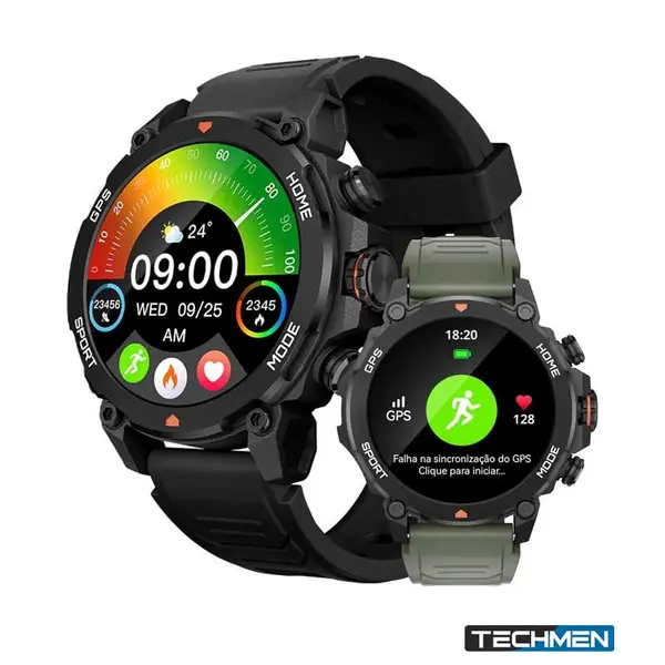 AURAFIT Smartwatch – Built-in GPS, AMOLED Display, Bluetooth Calling & 150+ Sports Modes (TREK 1 G6)