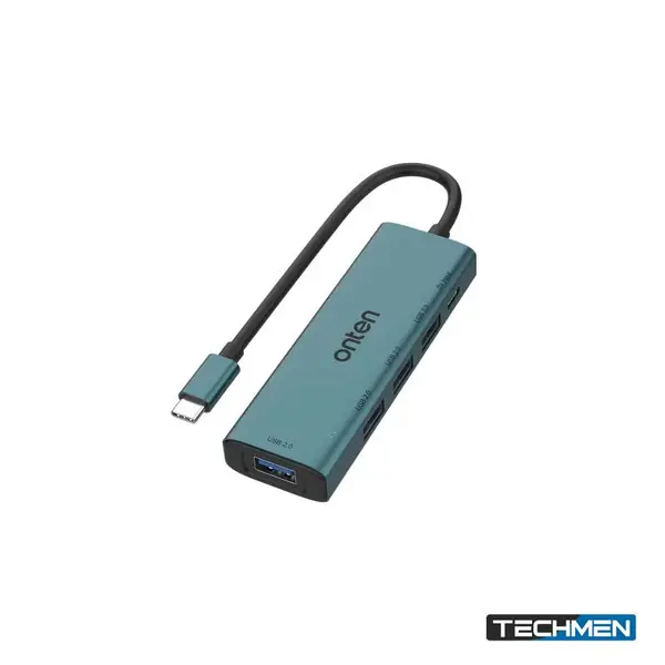 ONTEN UC119 5-in-1 USB-C Hub Aluminum – USB-C Multiport Hub for Laptop & PC