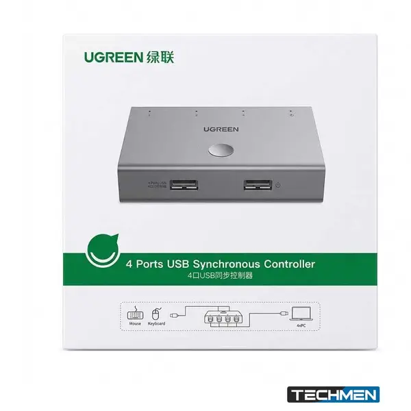 UGREEN CM228 USB 2.0 1-in, 4-out Synchronous Controller (60101)