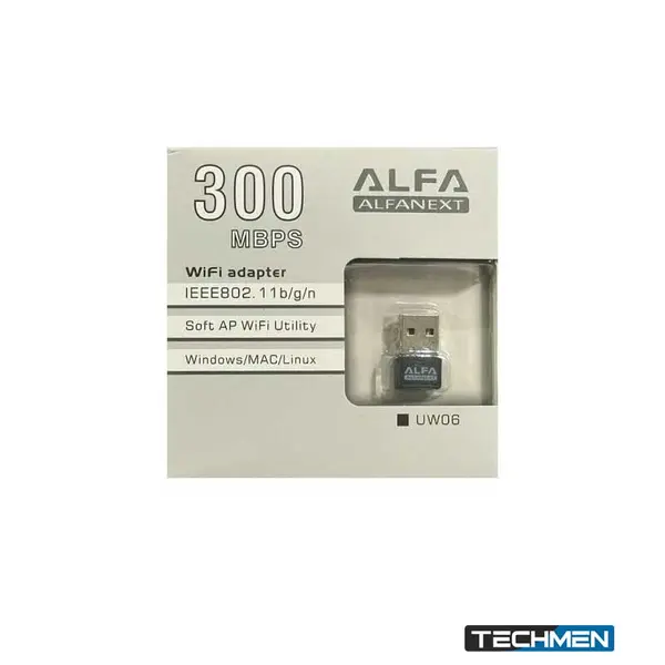 ALFA UW06 ALFANEXT Wireless Adapter 300Mbps WiFi Dongle