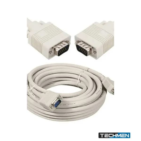 VGA Cable Male to Male OD 8mm 15m (VGA15)