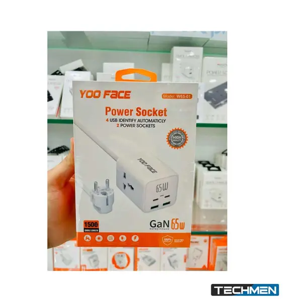 YOO FACE W65-01 2C+2U 65W Power Socket (W65-01)
