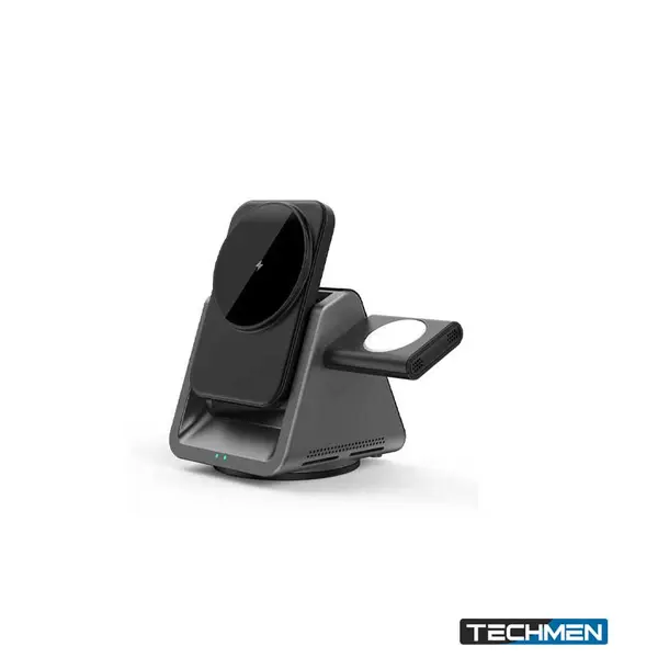 WIWU WI-W018 3-in-1 Cableless Charger for Phone, Watch & AirPods