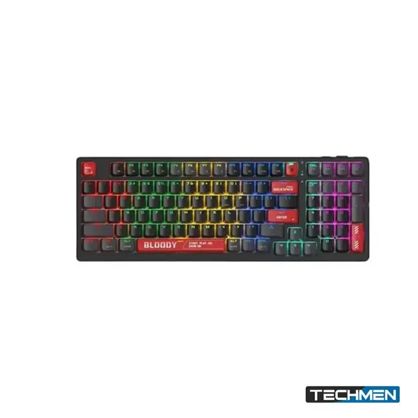 Bloody RGB Wireless BLMS Mechanical Keyboard BLMS Red Switch, USB Bloody Red, US Layout(WS98)