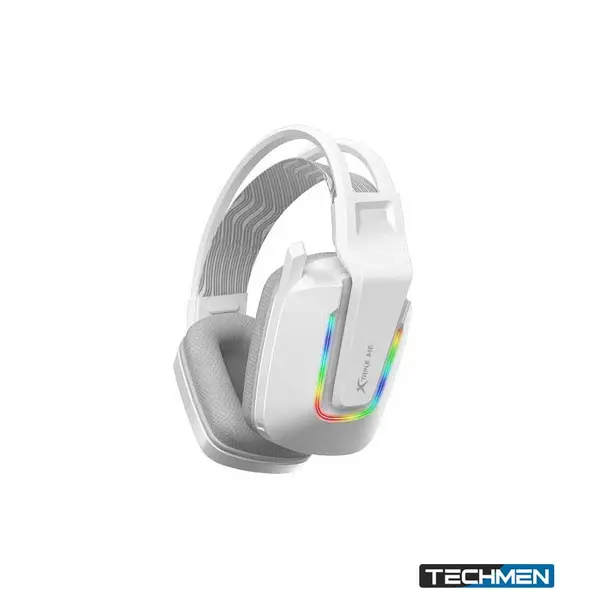 Xtrike Me GH712 RGB Gaming Headset with Noise Reduction Microphone – White