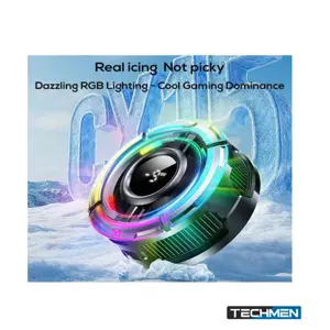 MEMO CX15 Digital Display Mobile Game Cooling Fan Colorful Led Light Phone Cooler With Four Types RGB Light