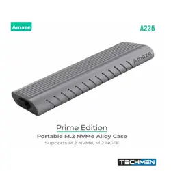 Amaze A225 Prime Edition M.2 + NVME Alloy Case 10Gbps