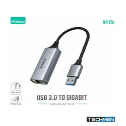AMAZE A415s ALUMINUM ALLOY USB3.0 GIGABIT LAN ADAPTER