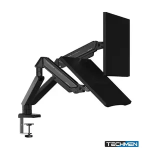 Anda Seat Stealth II Duo Monitor Arm – Black & Blue (AD-W-A6D-2S-BS)