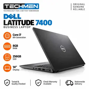 Dell Latitude 7400 Core i7 8th Gen 8GB RAM 256GB SSD 14" Business Laptop (Used)