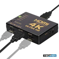 HDMI Switch 5 Port — Supports 2K & 4K Ultra HD, Multi-Device Connectivity