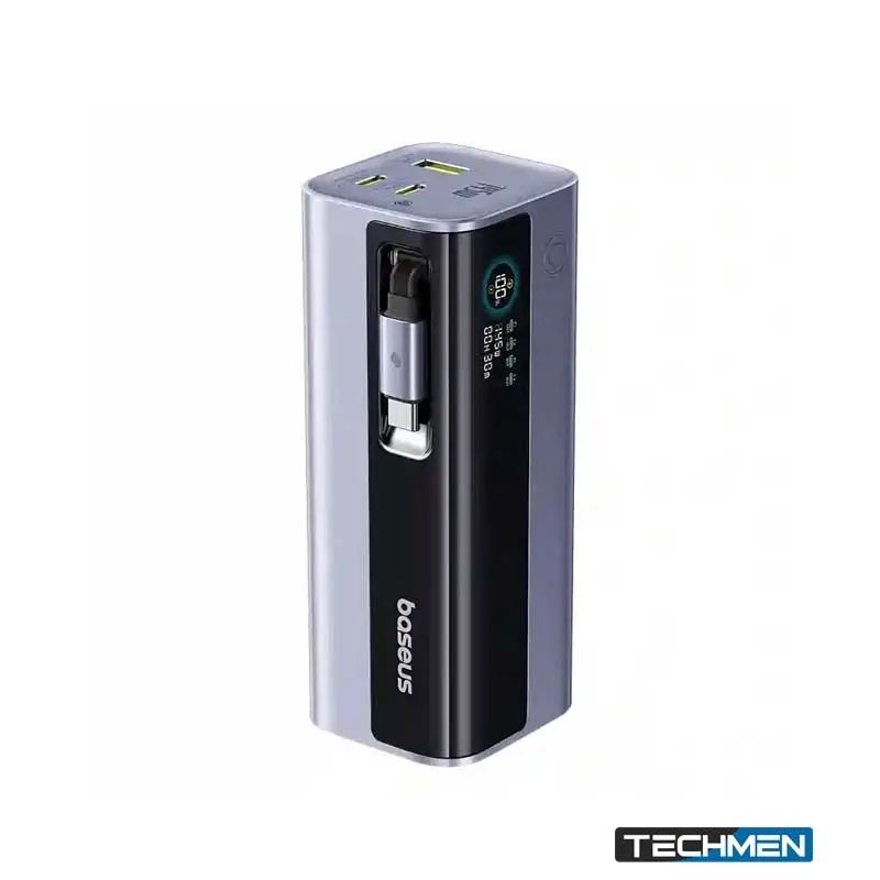 BASEUS E0027B01 EnerGeek GR11 Power Bank with Retractable Cable 20000mAh 145W – Space Grey