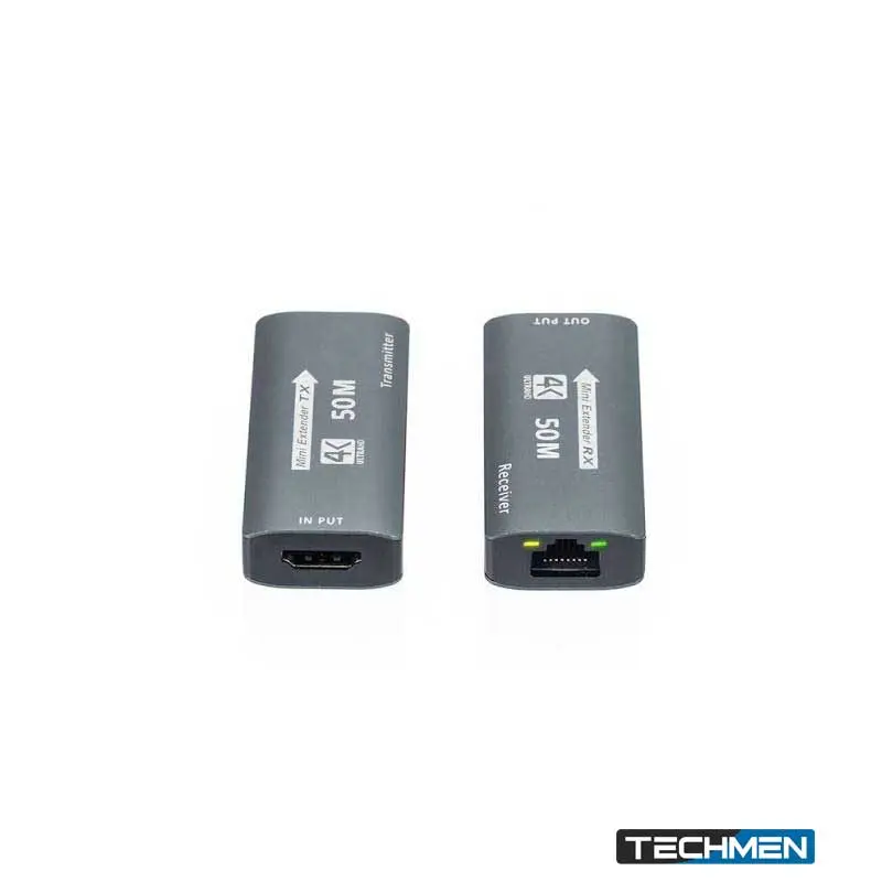 50m HDMI 4K Range Extender over CAT6 Network Cable for HDTV & Projector (HE50)