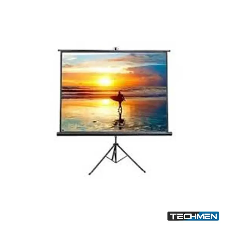 SPEED-X Projector Screen 72 Inch Tripod Portable 6x6 Feet 1:1 MW Fine Quality