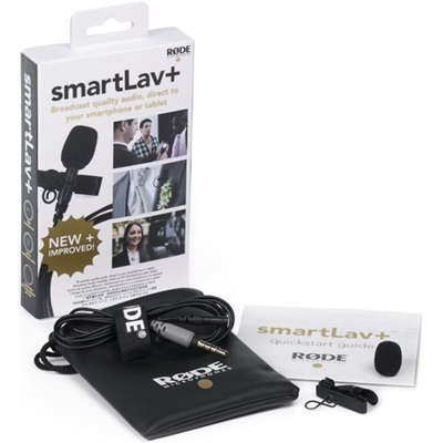 Rode SmartLav+ Lavalier Condenser Microphone for Smartphones with TRRS Connections