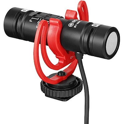 BOYA BY-MM1 PRO Ultracompact Camera-Mount Dual-Capsule Shotgun Microphone