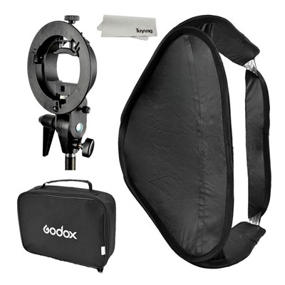 GODOX Softbox with S Type Bracket Foldable Size 80x80cm 