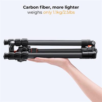 K&F Concept 64 inch/163cm Carbon Fiber Camera Tripod