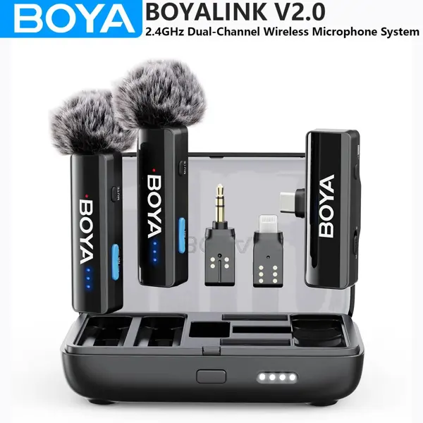 BOYALINK 2.0 3-in-1 Compact Wireless Dual Mic