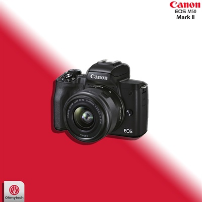 Canon EOS M50 Mark II Mirrorless Digital Camera with 15-45mm Lens