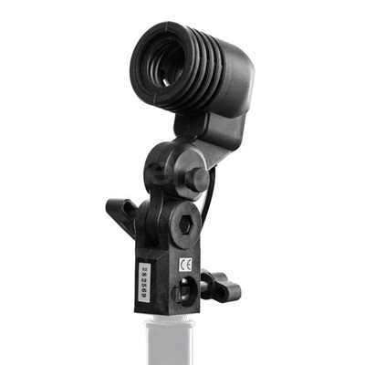 Single E27 Bulb Holder with Tilting Bracket & Umbrella Holder