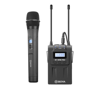 BOYA RX8 Pro UHF Wireless Bodypack Receiver Dual Channel with BOYA WHM8 Pro Wireless Mic